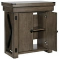 thumbnail image 5 of Pemberly Row Traditional 20 Gallon Aquarium Stand in Rustic Gray, 5 of 10