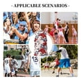 thumbnail image 6 of Naloa Lilies Flowers Basketball Jersey Reversible Men's Mesh Athletic Sports Shirts Training Practice S-4XLMedium, 6 of 6