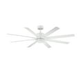 thumbnail image 4 of Renegade Indoor and Outdoor 8-Blade Smart Ceiling Fan 52in Brushed Nickel Titanium with 3000K LED Light Kit and Remote Control, 4 of 7