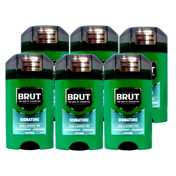 BRUT Anti-Perspirant Deodorant Stick Classic Scent 2 oz (Pack of 6)