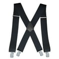 thumbnail image 1 of (negro)Tirantes para hombre Tirantes elásticos anchos y ajustables Tirantes para hombre con clips fuertes, 5 cm de ancho, 120 cm de largo, 1 of 5