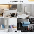 thumbnail image 6 of Under Cabinet Toilet Paper Towel Holder, Heavy Duty Stainless Steel Wall Mount Rack, Fits Jumbo Rolls, Adhesive or Screw Installation, Silver, 6 of 14