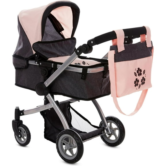 Dolls To Play Convertible Baby Doll Pram Stroller