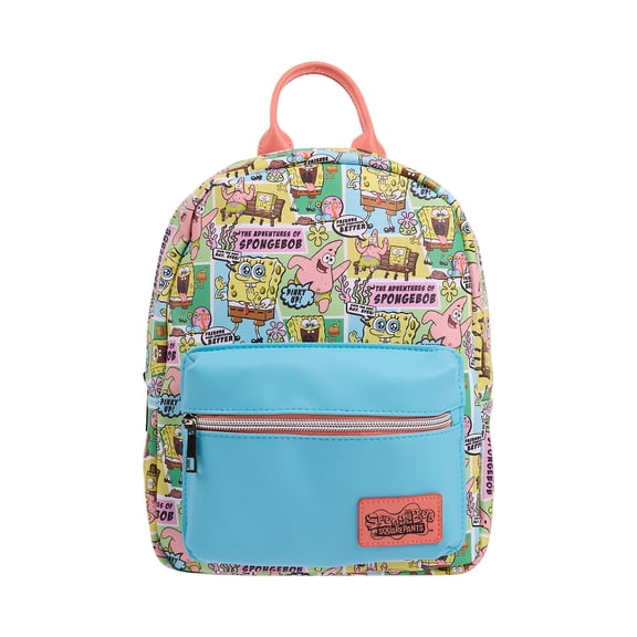 Spongebob Squarepants Character All-Over Print 11" Mini Backpack