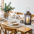 thumbnail image 6 of Brown Flower Round 15 Inch Placemats Set of 8, Vintage Farmhouse Boho Leaf Spring Plant HeatResistant Non Slip Place Mats for Dining Table, Wipeable Braided Kitchen Table Mats for Housewarming, 6 of 9