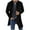 Black, variant on Lovskoo Mens Winter Coats Pea Coat Ingle-Breasted Warm Long Coat Solid Color Long Sleeve Casual Outwear & Jackets Trench Coat Overcoat Black