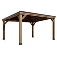 thumbnail image 2 of Backyard Discovery Arcadia 14'x12' Cedar Wood Gazebo, Galvanized Steel Roof, PowerPort, 2 of 10