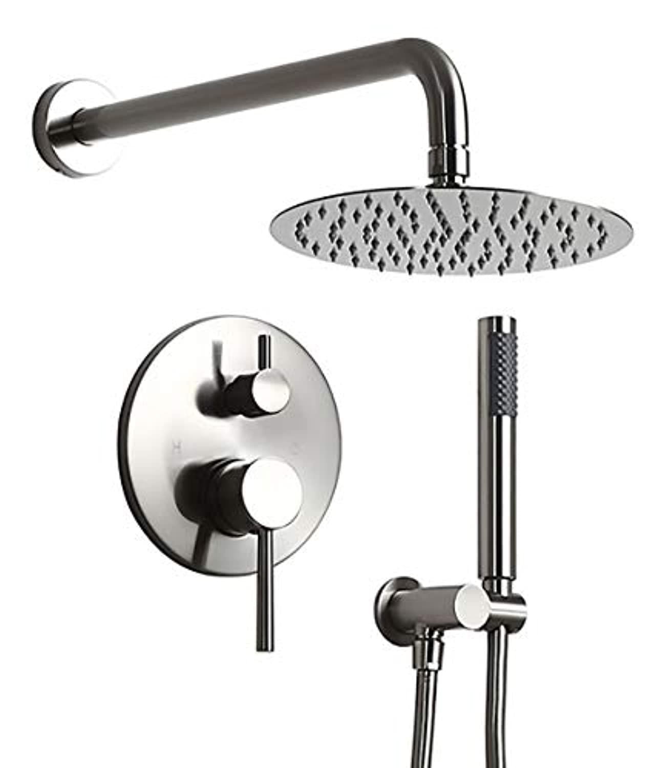 HOMELODY Shower System Oil Rubbed Bronze,10 Inches Rainfall Shower Head with Handheld Shower Spray,Rain Shower Faucets Sets Complete with Pressure Balance Valve,Wall Mounted Shower Fixtures with Hose HOMELODY Shower System Oil Rubbed Bronze,10 Inches Rainfall Shower Head with Handheld Shower Spray,Rain Shower Faucets Sets Complete with Pressure Balance Valve,Wall Mounted Shower Fixtures with Hose