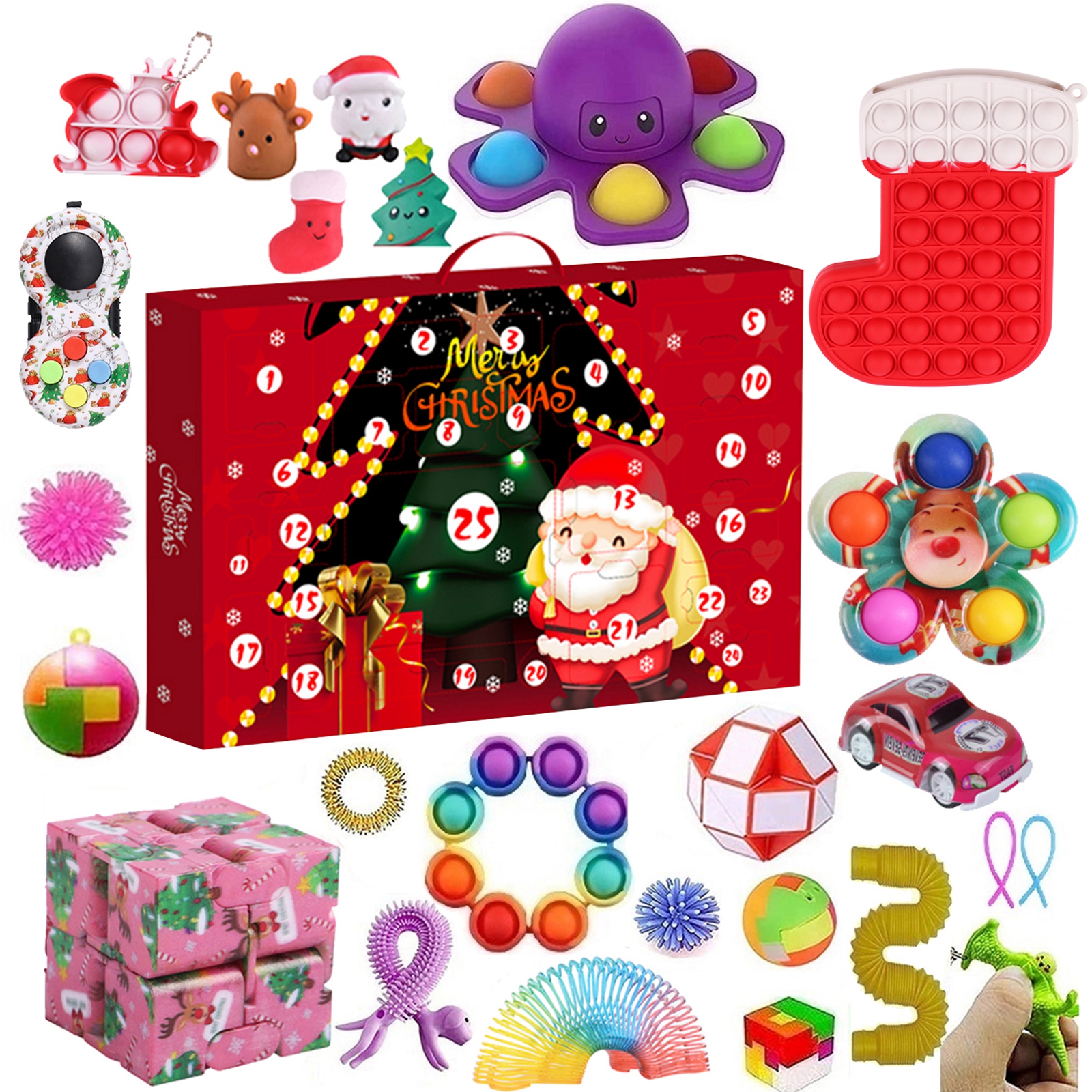 Buy 34Pcs Fidget Advent Calendars 2021 Pop Advent Calendars Its Gift Buy 34Pcs Fidget Advent Calendars 2021 Pop Advent Calendars Its Gift