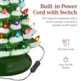thumbnail image 4 of Árbol de Navidad de cerámica Best Choice Products de 15 cm con 64 luces, 4 of 7