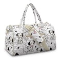 thumbnail image 2 of Garronmavis Cute Dalmatian Print Large Quilted Duffle Bag for Women, Travel Weekender Bag Overnight Gym Dance Bag with Pockets, Carry On Tote with Luggage Sleeve, 2 of 7