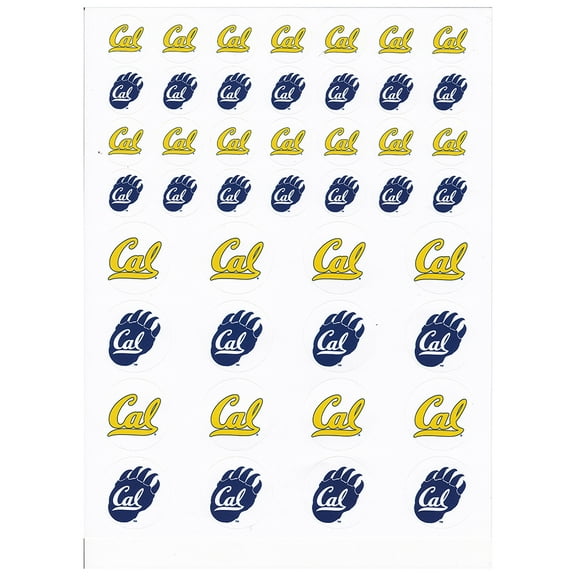 California Golden Bears Small Sticker Sheet - 2 Sheets