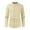 189#Khaki, variant on Mens Casual Button Down Shirts Long Sleeve Chambray Shirts Casual Solid Color Shirt Half Cover Button Collarless Top Wrinkle Free Shirt