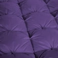 thumbnail image 3 of D.N.G. BEDDINGS Luxurious 3 Piece Pom Pom Half Pinch Pleated Comforter Set, 800 Thread Count, 100% Egyptian Cotton, White Vintage Pom-Pom Fringe Super Soft (Full/Queen Size Solid Purple Color), 3 of 4