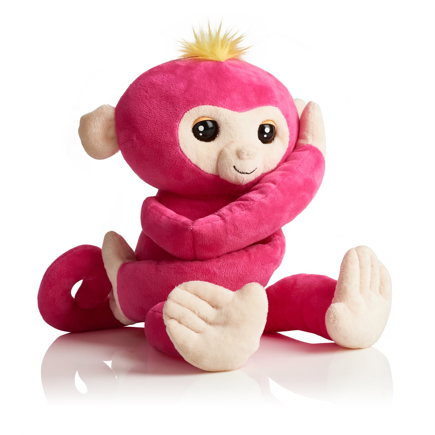 Friendly Interactive Plush Monkey Pink Fingerlings HUGS Bella 