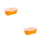 thumbnail image 2 of Fiambrera Cateissary Gel de Silicona 350ml 2Conjunto naranja, 2 of 6