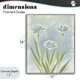 thumbnail image 4 of Stupell Industries Contemporary Three Blue Petals Gray Framed Giclee Art, 11 x 14, by Kim Allen, 4 of 8