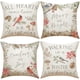 thumbnail image 1 of almohada decorativas del con para el hogar, funda de cojín para el hogar, sala de estar, cama, sofá, coche, algodón, lino, cuadradoA4PCS, 1 of 5