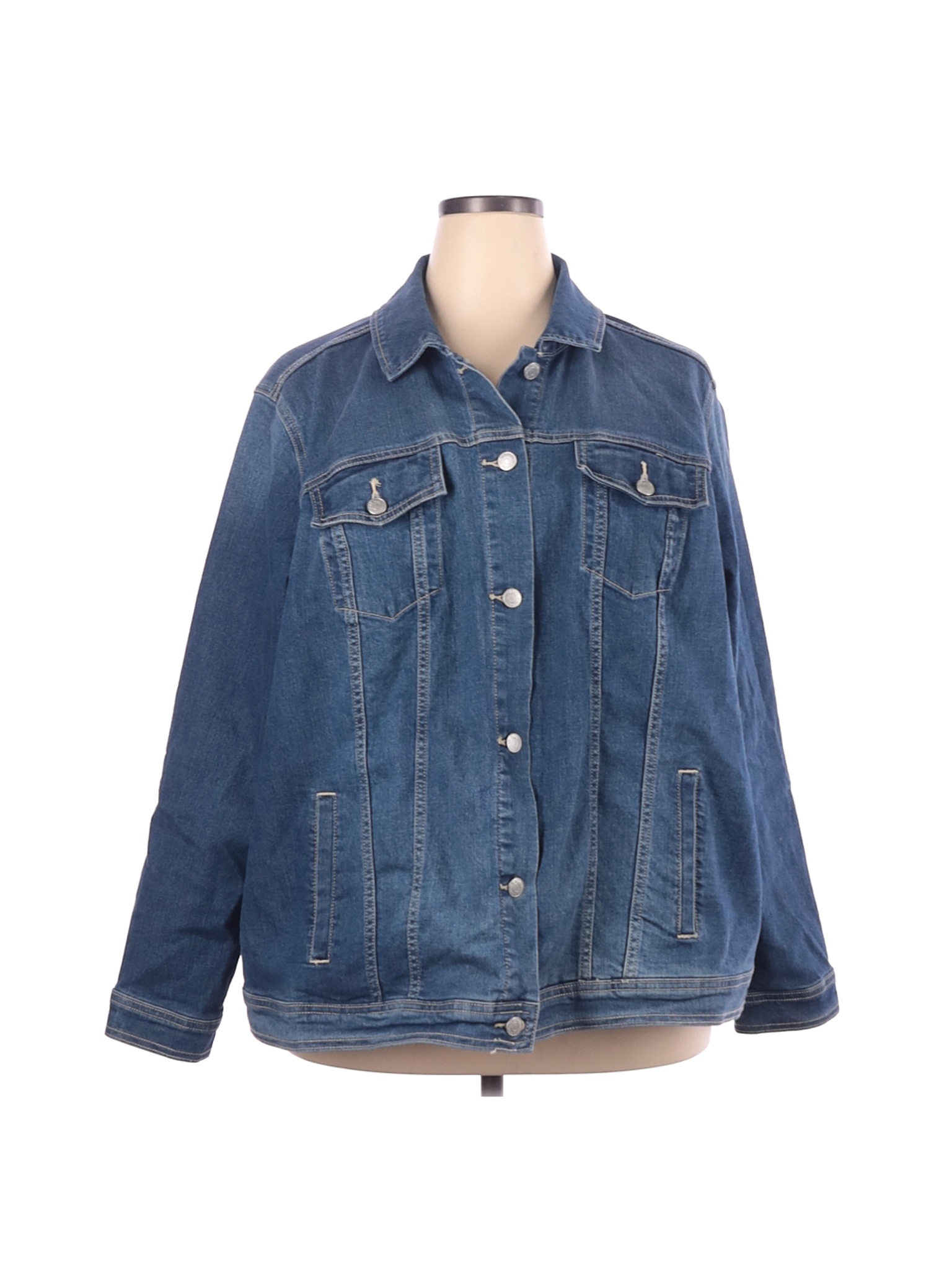 3X Plus Denim Jacket - Walmart 
