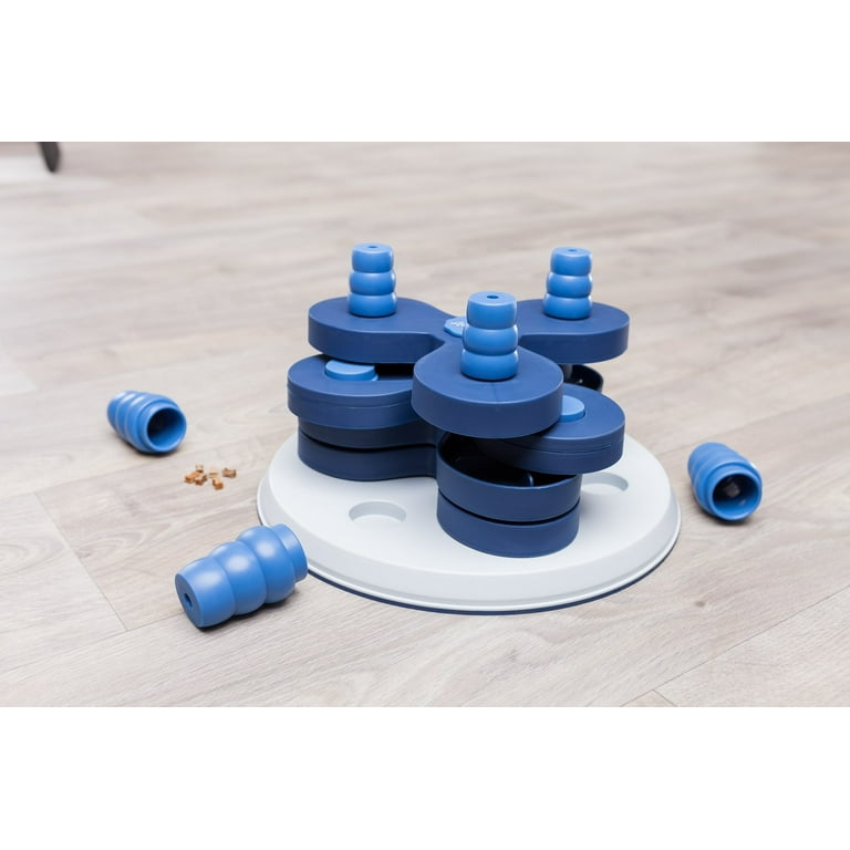 TRIXIE Gambling Tower Activity for Dogs (Level 1) - Blue/White