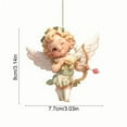 thumbnail image 3 of Llavero para Mochilas Creativo Acrílico en Forma de Corazón Ángel Colgante 8cm Multicolor para el Día de San Valentín Llavero Coche Retrovisor para Coche, 3 of 7