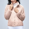 thumbnail image 4 of Homenesgenics Winter Jackets Plus Size ! Women's Fleece and Thickened Plush Zipper Hoodie Coat Long Sleeve Hoodless Casual Coat/Jacket Pink 6XL, 4 of 9