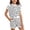 1-White17, variant on Byoo Girls' Striped Clothes Set Short Sleeve Tee Shorts Set 2 Piece Pocket Outfit