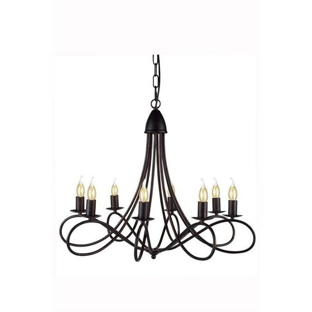 Elegant Lighting Lyndon Lustre 28 Pouces 8 Lumières