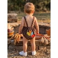 thumbnail image 5 of Cjfdfy Newborn Baby Boy Thanksgiving Turkey Costume Turkey Shorts Overall Romper And Hat 2PS Thanksgiving Turkey Romper Infant Cute My First Thanksgiving Clothes 0-18M, 5 of 9