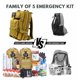 thumbnail image 3 of Kit de Supervivencia Stealth Angel 5 Personas 72 Horas, 3 of 6