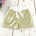 thumbnail image 4 of VUHXZWAF Girls Sequin Shorts Elastic High Waist Straight Leg Glitter Party Dance Shorts Size 1-2 Years, 4 of 4
