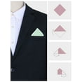 thumbnail image 3 of INSPIRE CHIC Men's Handkerchiefs Tweed Pocket Squares with Embroidered Edge Light Green, 3 of 4