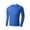 Blue, variant on Turilly Mens Long Sleeve T-Shirt Solid Crew Neck Long Sleeve Basic Tee Smooth Stretchy Fabric Everyday Wear Casual Shirt