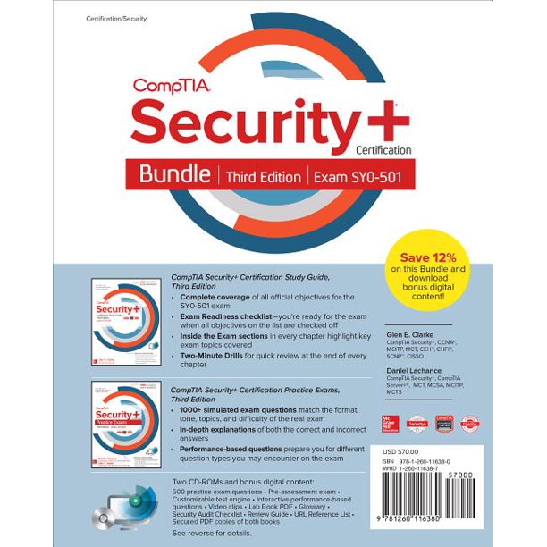 Comptia Security+ Certification Bundle, Third Edition (Exam Sy0-501 ...