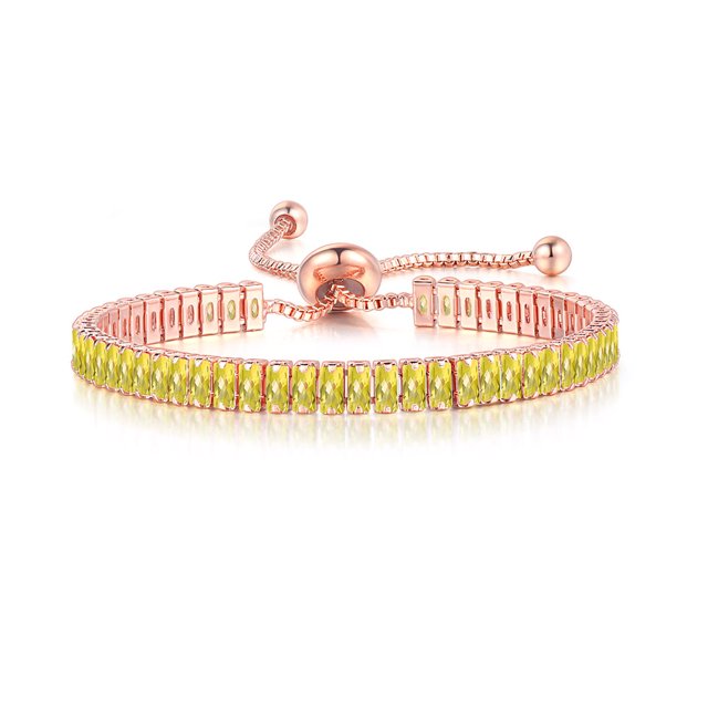 ZHOUYANG-pulsera de tenis para mujer, brazalete ajustable de circonita Multicolor cuadrada de lujo, joyería de boda, venta al por mayor, DZH015