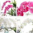 thumbnail image 1 of Flores Artificiales Flor de de 9 Cabezas con para Arreglos Florales de Decoración de Bodas Hogar, 93 Cm Púrpura BLESIY Flores de orquídeas artificiales de seda, 1 of 8