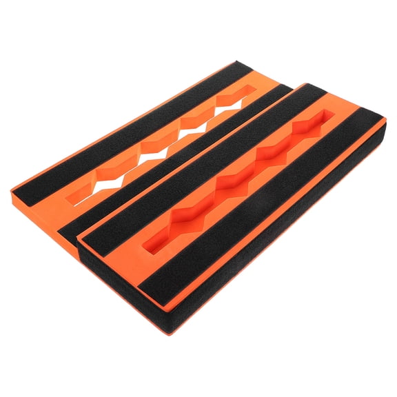 SEWOART Single Guitar Pedal Board with EVA Orange Stable Track, and Portable for Guitarists, 1 Pack