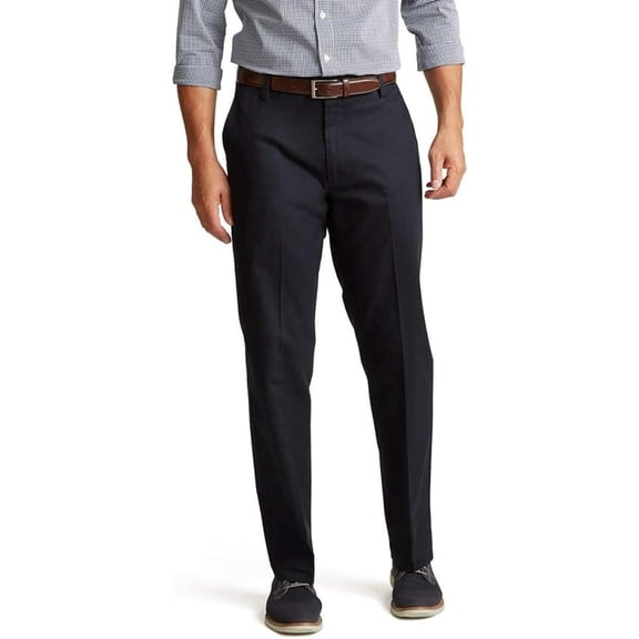 Dockers Big & Tall Classic Fit Signature Khaki Lux Cotton Stretch Pants Dockers Navy Size 42x36