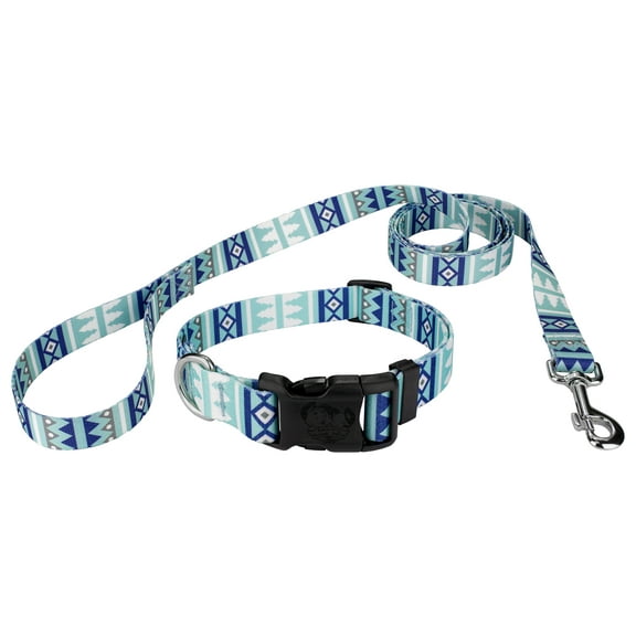 Country Brook Petz® Deluxe Snowy Pines Dog Collar and Leash, Mini