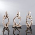 thumbnail image 2 of Escultura BMLCGJ Thinker Statue, piedra arenisca de resina dorada, 12 cm, 2 of 7