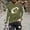 Army Green, variant on Men's Rugby Print Long Sleeve Tee Shirt Casual Crewneck Pullover Basic Workout Fitted T-Shirts