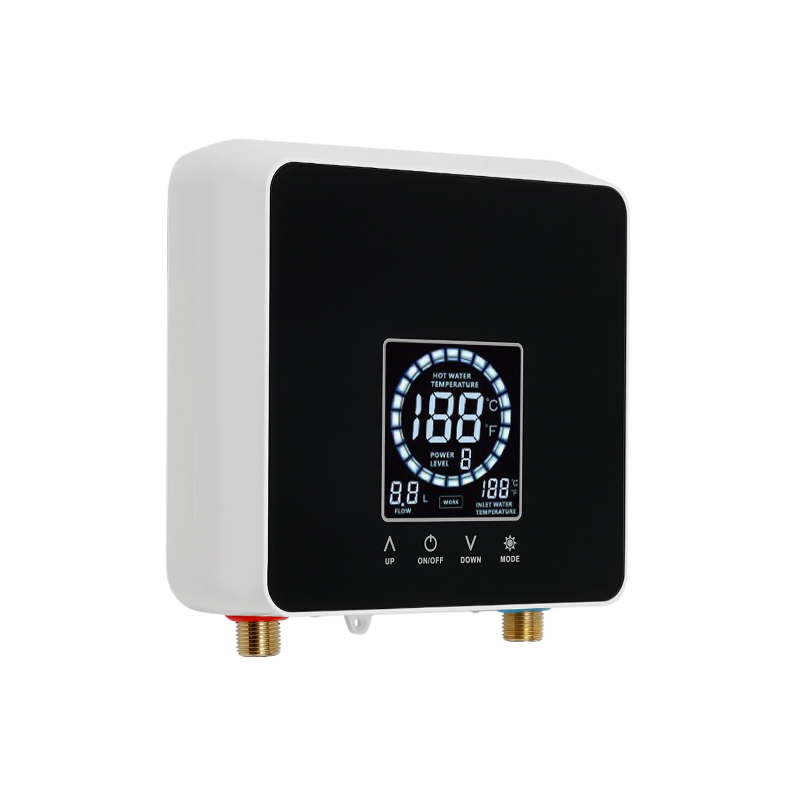5500W 110V Electric Water Heater, Bathroom Kitchen Instant Hot Water Heater W/ LED Display and Remote Control