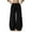 Black163, variant on Hifoo Women's Casual Pants High Waist Loose Fit Comfortable Trousers Fall Winter Fashion Elastic Waistband Flowy Wide Leg Pants Solid Color Joggers Daily Slacks Fashionable