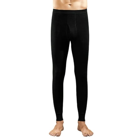 Merino Wool Base Layer Men thermal Long Underwear Soft Long Johns for Hunting Hiking Size M-4XL Black