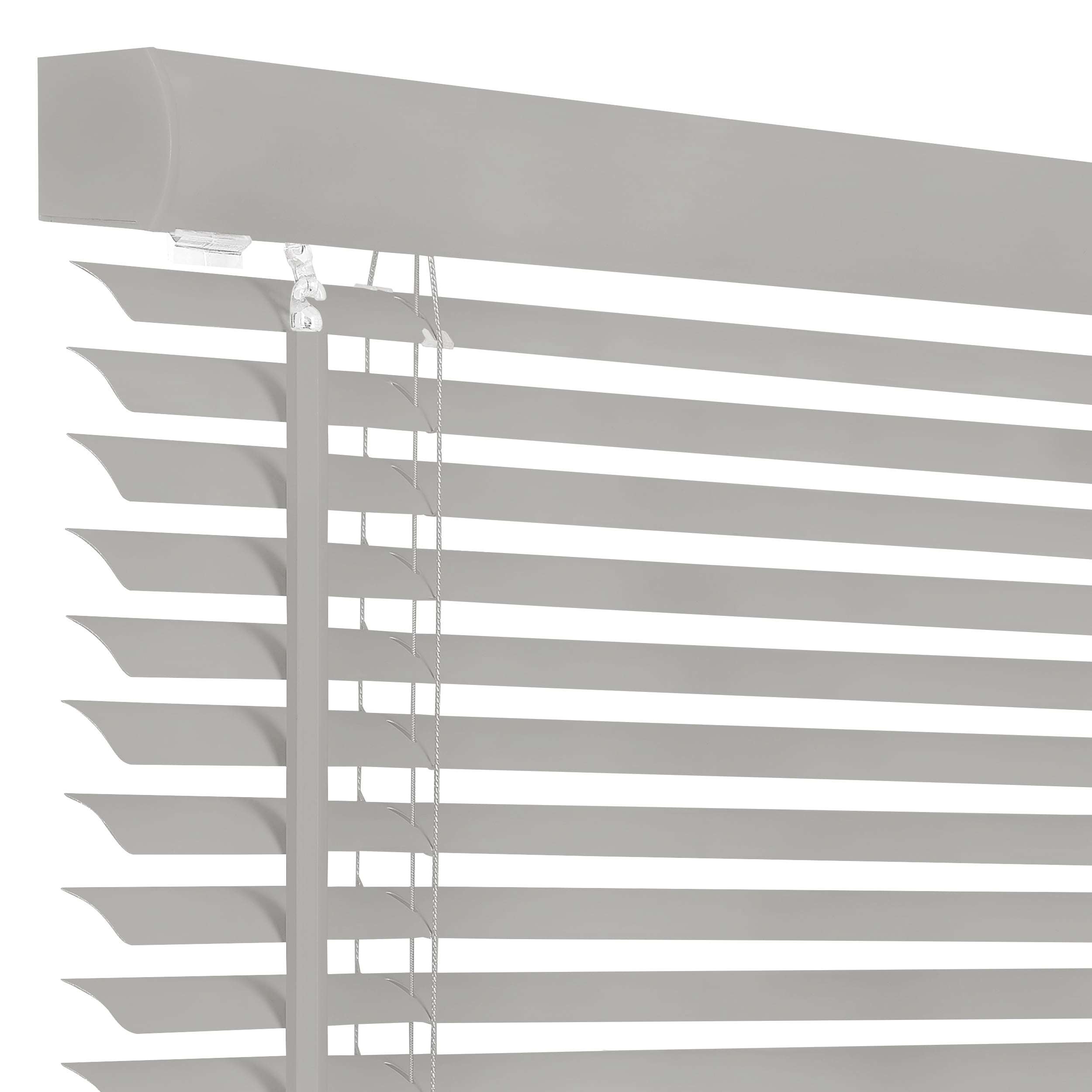 Achim GII Morningstar Cordless Vinyl Light Filtering Window Mini Blind, 30" W x 72" L, Grey