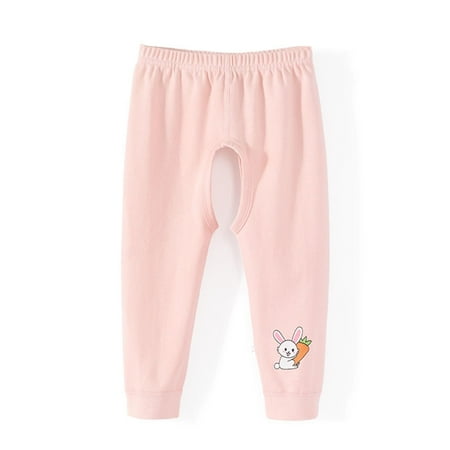 uublik Joggers for Boys Girls Size 0-2T Baby Long Pants Elastic Waist Jogger Pants Sweatpants Pink