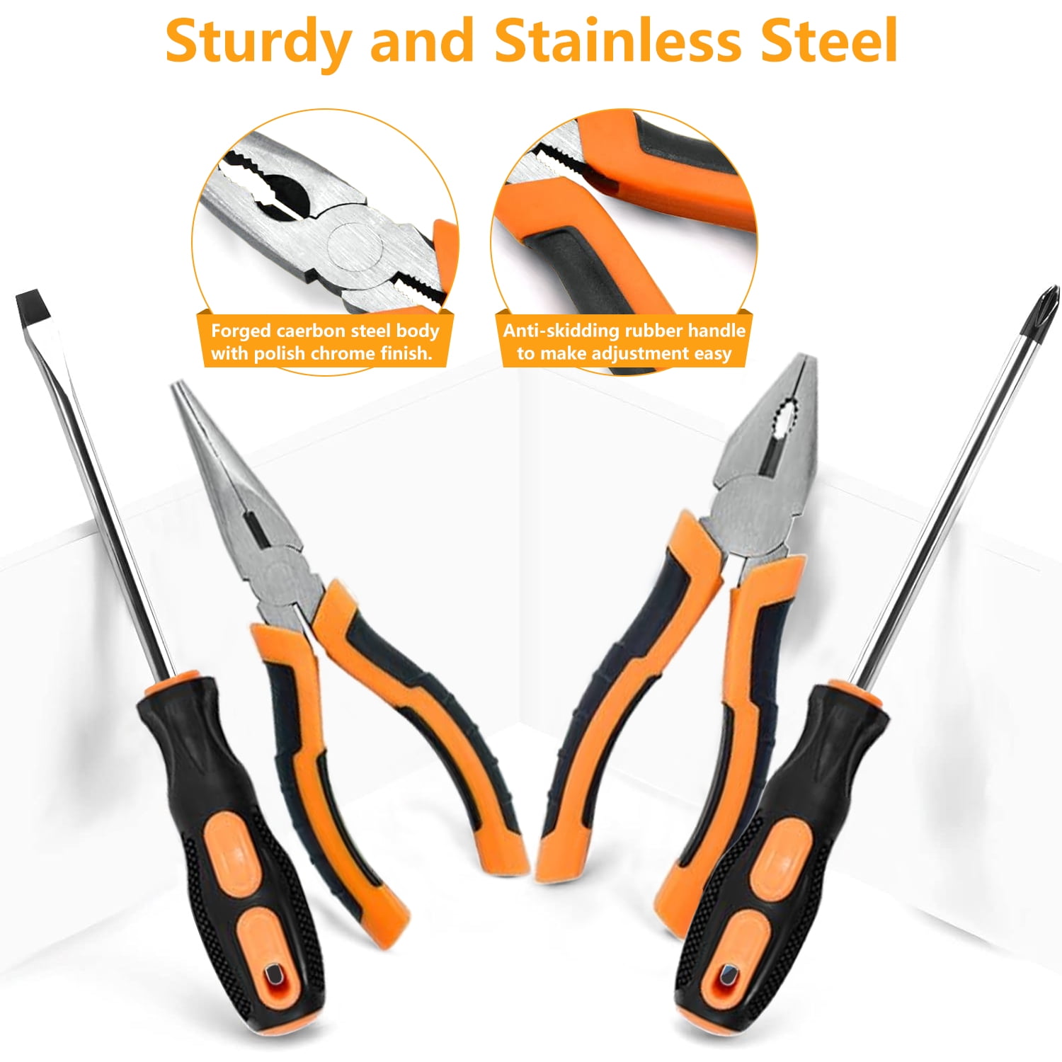 Syenll Tool Set, 148 Pcs Home Repair Tool Kit with Storage Case, Household Hand Kit for Maintenance and DIY Projects