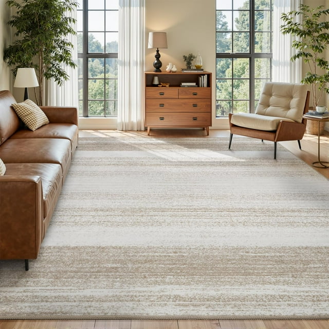 Modern Abstract Area Rug x Rugs for Living Room BedroomCarpet Machine Washable Rugs for Bedroom Dining Room Living Room RugContemporary Neutral Grey