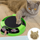 thumbnail image 3 of Juguetes interactivos para gatos con ratón corredor y rascador, Atrapa al ratón, Rascador de hierba gatera, Verde$ Juguete interactivo para gatos, Atrapa al ratón, Rascador de hierba, 3 of 5