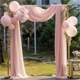 thumbnail image 5 of Cozeii Sheer Window Scarf Valance 50x216 Inch, Extra Long Elegant Swag Curtains for Windows Doorways Wedding Party Decor, Bed Canopy Sheer Curtain, Set of 1, 5 of 8